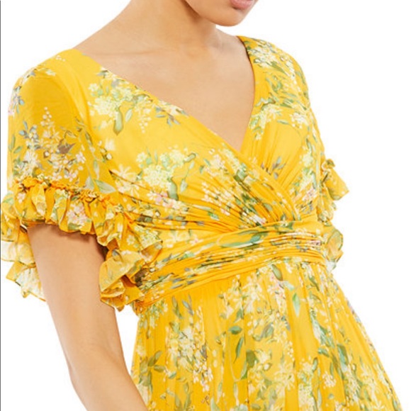 Mac Duggal
Floral Print Surplice V-Neck Sheer Ruffle Sleeve A-Line Gown - Picture 3 of 17